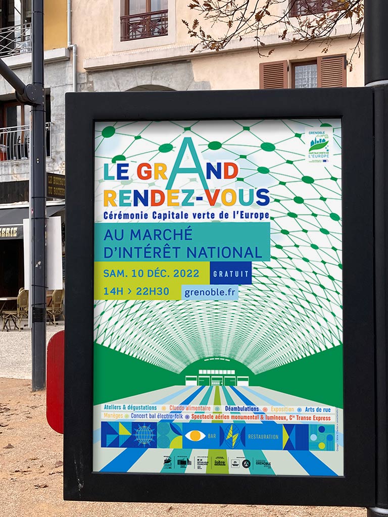 Affiche Cérémonie de clôture Grenoble Capitale verte de l'Europe