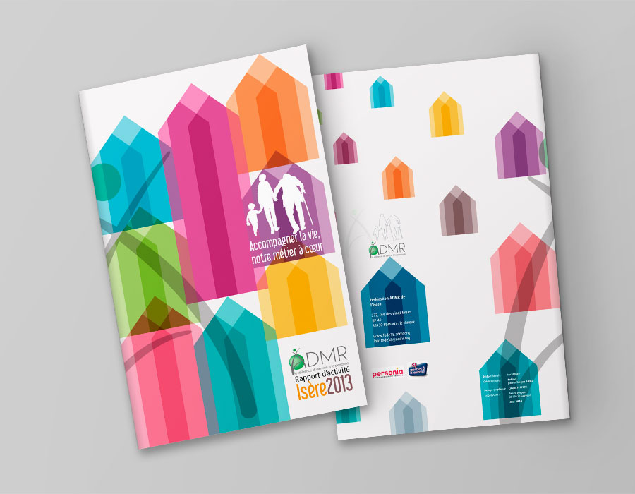 Couverture rapport d'activité 2013, ADMR Isère