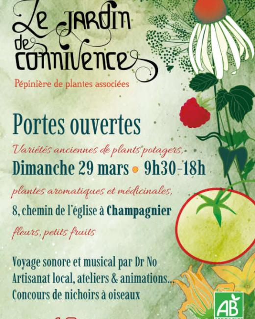 Identité visuelle Le jardin des connivences, pépinière agricole