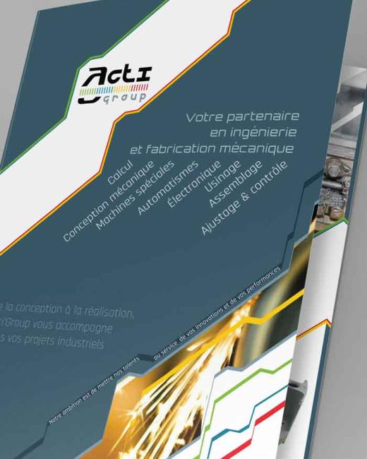 Logo & design pochettes ACTI Group
